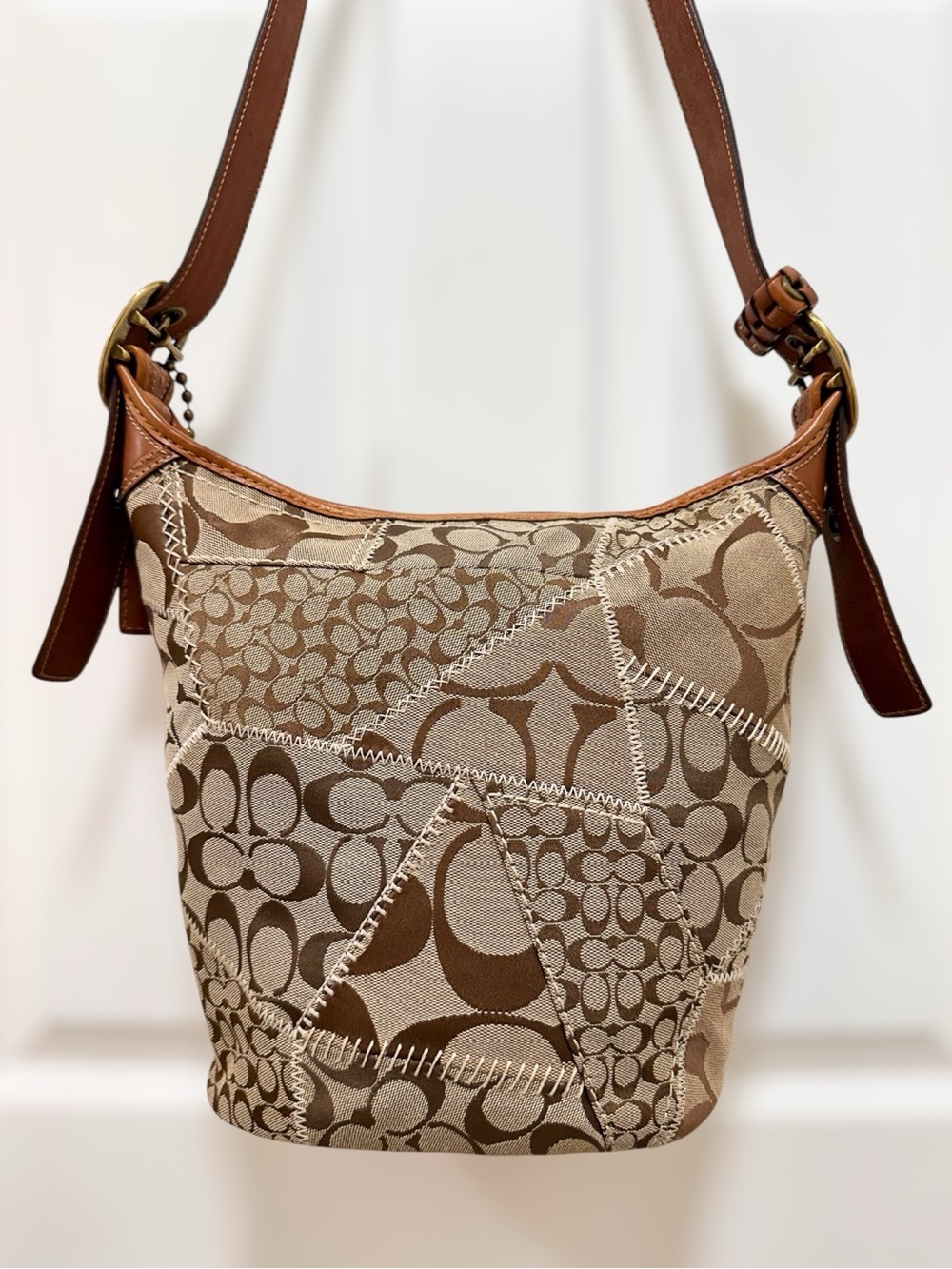 Coach Rare Limited Edition Patchwork Bucket Hobo Bag Numbered 340/600